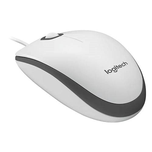 LOGITECH M100 Kablolu Mouse Beyaz 910-006764 #1