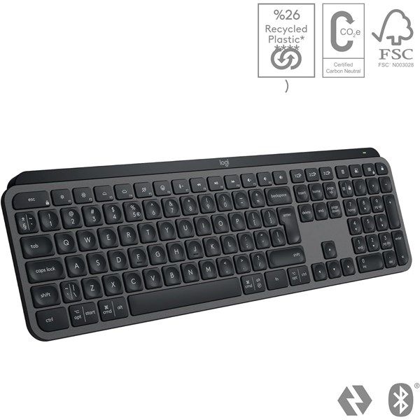 LOGITECH Mx Keys S Gelişmiş Kablosuz Klavye Siyah -920-011594 #2