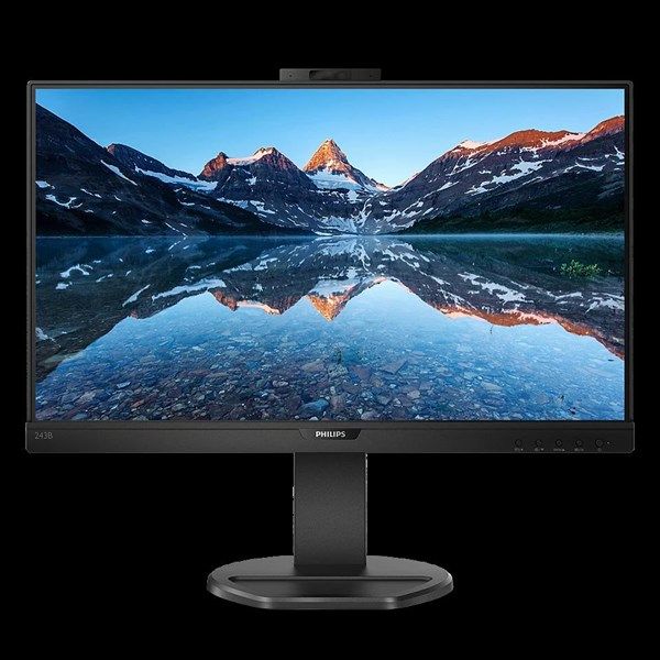 PHILIPS 23.8' IPS 243B9H/00 4MS 75HZ HDMI-DP USBC PIVOT WEB KAMERALI MONİTÖR #1