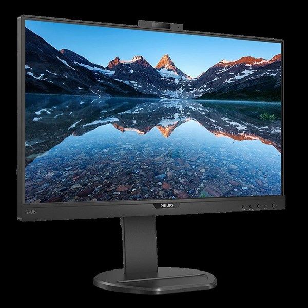 PHILIPS 23.8' IPS 243B9H/00 4MS 75HZ HDMI-DP USBC PIVOT WEB KAMERALI MONİTÖR #2