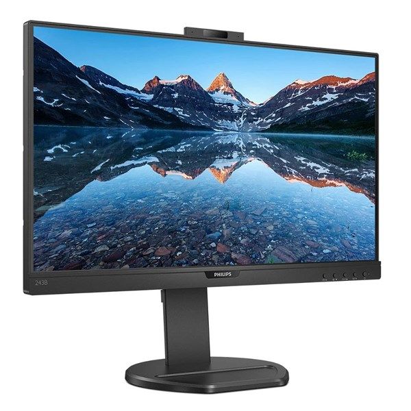 PHILIPS 23.8' IPS 243B9H/00 4MS 75HZ HDMI-DP USBC PIVOT WEB KAMERALI MONİTÖR #4