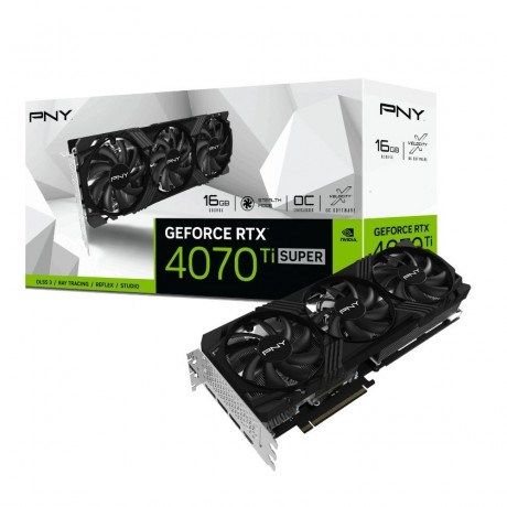 PNY 16GB RTX4070TI SUPER VERTO OVERCLOCKED VCG4070TS16TFXPB1-O GDDR6X HDMI-DP PCIE 4.0 #1