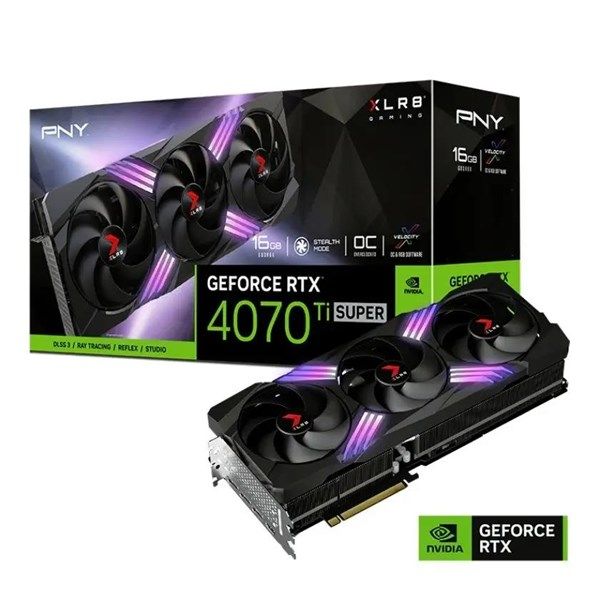PNY 16GB RTX4070TI SUPER XLR8 VERTO OVERCLOCKED EPIC-X VCG4070TS16TFXXPB1-O PCIE 4.0 #1