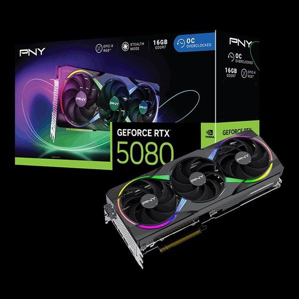 PNY RTX5080 16GB EPIC-X RGB VCG508016TFXXPB1-O GDDR7 256bit HDMI DP PCIe 5.0 #1