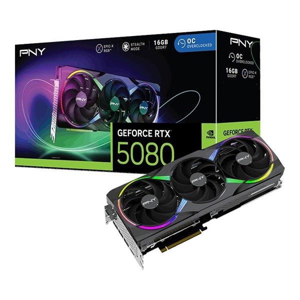 PNY RTX5080 16GB EPIC-X RGB VCG508016TFXXPB1-O GDDR7 256bit HDMI DP PCIe 5.0 #2