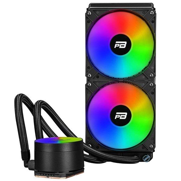 POWERBOOST 240mm NOBLE 240 PB-LCS-YC240 Rainbow Sıvı Soğutmalı AM5-1700p İşlemci Fanı #2