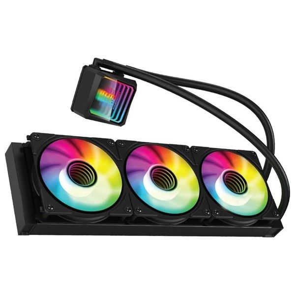 POWERBOOST 360mm ALPHA 360B PB-LCS-IM360-B ARGB Sıvı Soğutmalı AM5-1700p İşlemci Fanı #1