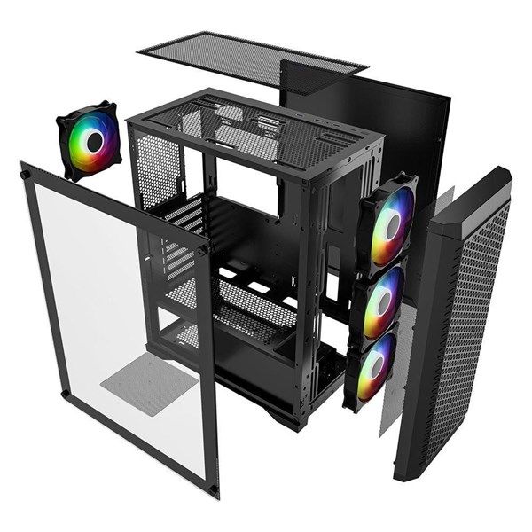 POWERBOOST 600W 80+ PB-PS5847B Gaming Mid-Tower PC Kasası #3