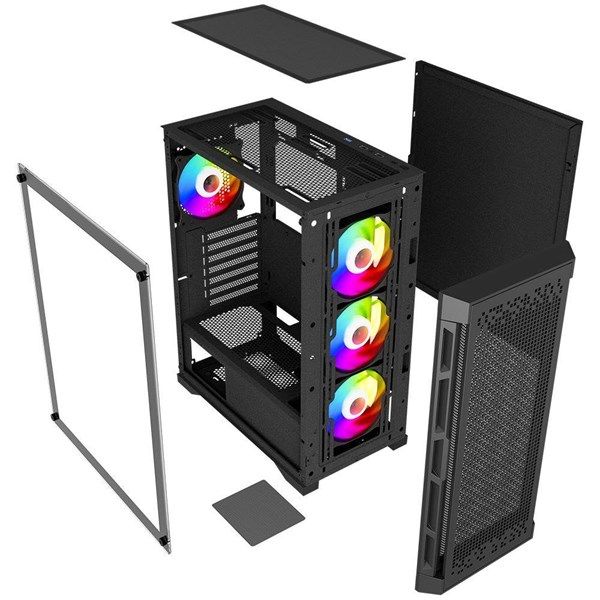 POWERBOOST 600W PB-PS7840B GAMING MID-TOWER PC KASASI #3