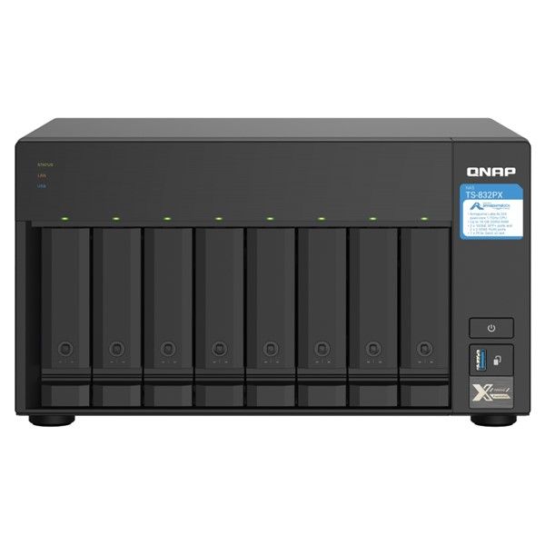 QNAP TS-832PX-16G ALPINE AL324 QC 16GB RAM- 8-diskli Nas Server (Disksiz) #3