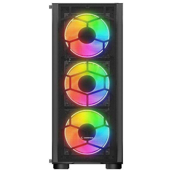 RAMPAGE 650W 80+ HOLLOW RGB FAN+ KONTROLCÜ GAMING MID-TOWER PC KASASI #2