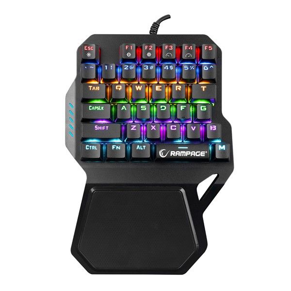 Rampage KB-R77 PALM USB Rainbow Backlight Outemu Blue Switch Mekanik 36 Tuşlu Mini Gaming Oyuncu Klavyesi #1