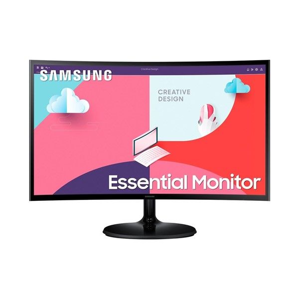 SAMSUNG 24' VA LS24C362EAUXUF 4MS 75Hz HDMI Kavisli EV Ofis Tipi Monitör #1