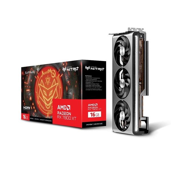 SAPPHIRE 16GB RX7800XT NITRO+ 11330-01-20G GDDR6 256bit HDMI-DP PCIE 4.0 #1