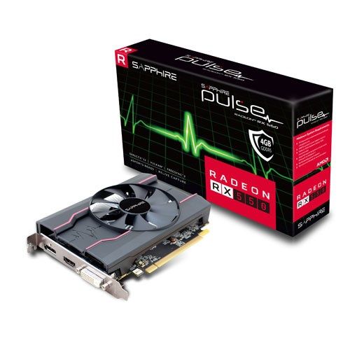 SAPPHIRE RX550 4GB PULSE 11268-01-20G GDDR5 128bit HDMI DVI DP PCIe 16X v3.0 #1