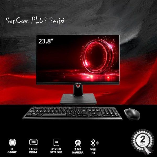 SUNCOM 23.8' PLUS 6G-P02 CORE i5 6500T 16GB RAM- 512GB SSD- O/B HD FDOS #1