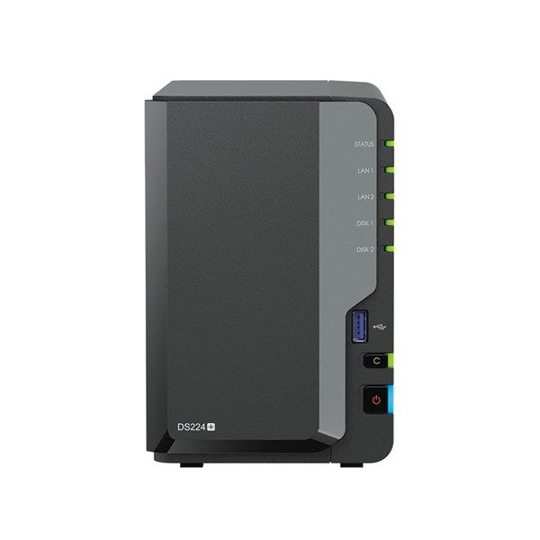 SYNOLOGY DS224-6G PLUS CELERON QC- 6GB RAM- 2-diskli Nas Server (Disksiz)	 #1
