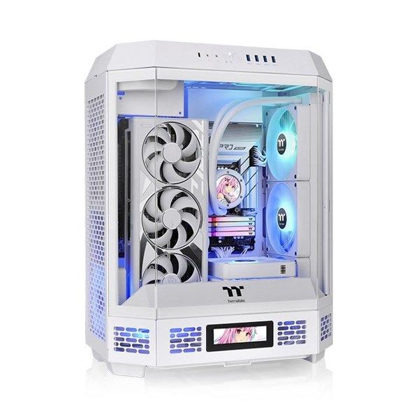 THERMALTAKE THE TOWER 600 TG GAMING MID-TOWER PC KASASI BEYAZ #1