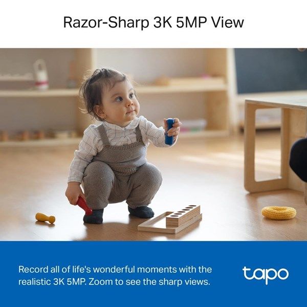 TP-LINK 5MP Tapo C230 Pan/Tilt AI Ev Güvenlik Wi-Fi Kamera #4