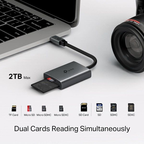 TP-LINK UA430C USB Type-C'den SD ve microSD 3.0 Kart Okuyucu #4