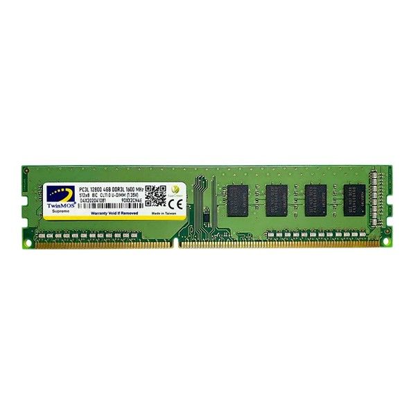TWINMOS 4GB DDR3 1600MHz PC RAM VALUE MDD3L4GB1600D 1.35V #1