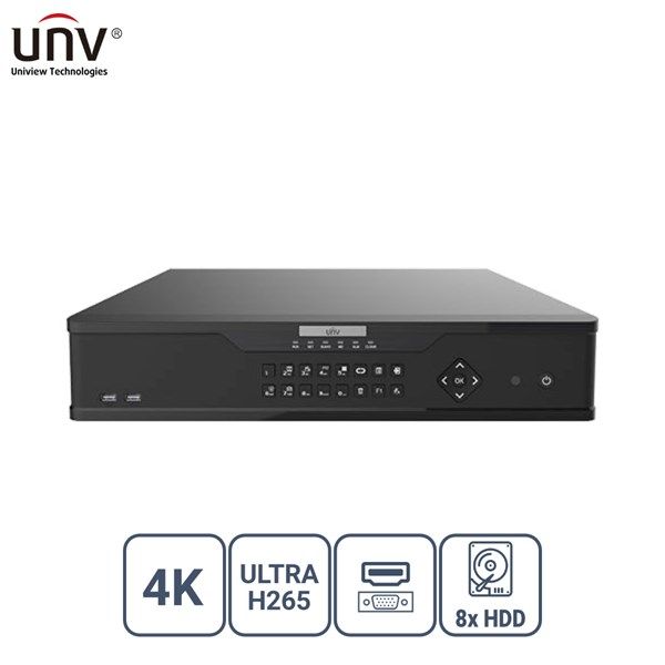 UNV 32kanal NVR308-32X 8-diskli H265+ Nvr Kayıt Cihazı #1