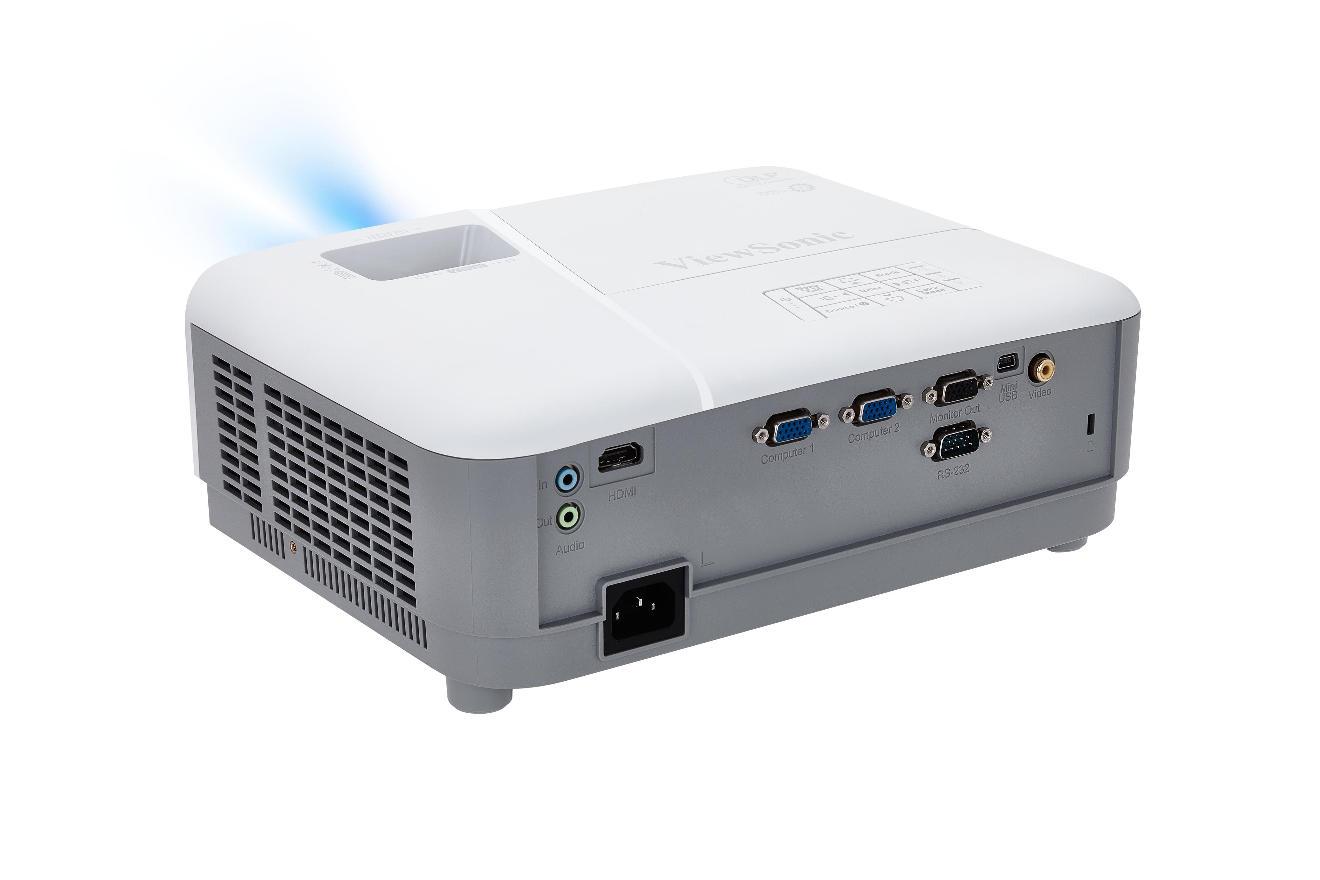VIEWSONIC PA503XB DLP XGA 1024X768 4000AL HDMI 3D 22000:1 HOPARLOR PROJEKSIYON #3