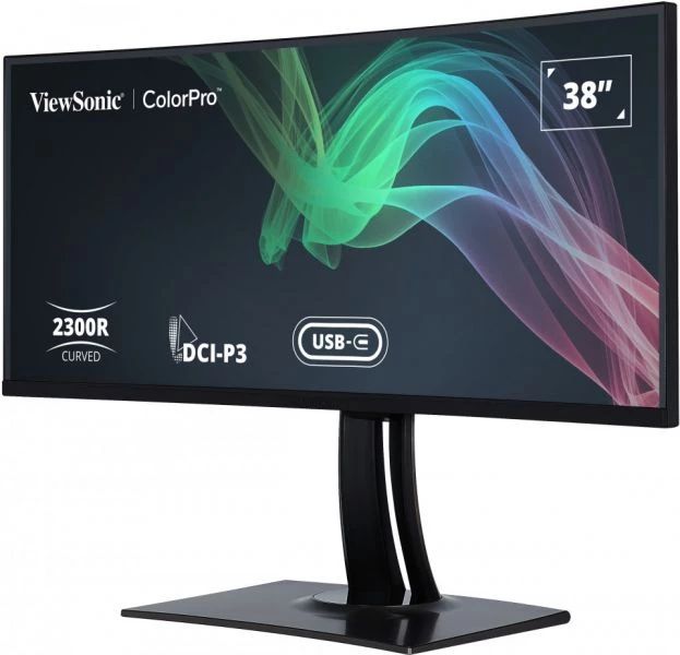 VIEWSONIC VP3881A PROFESYONEL MONITOR 37.5 5MS 60HZ IPS 3840X1600 WQHD+ 300 HDMI DP USB TYPE C DCI-P3 PANTONE 21:9 20M:1 1.07B H #3