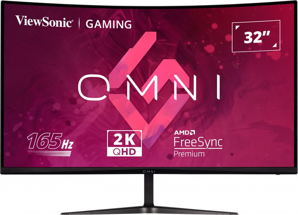 VIEWSONIC VX3218C-2K GAMING MONITOR 31,5 1ms 165Hz VA 2560x1440 2K 250 HDMI DP 16:9 80M:1 16.7M HOPARLOR 3 KENAR CERCEVESIZ 1500 #1