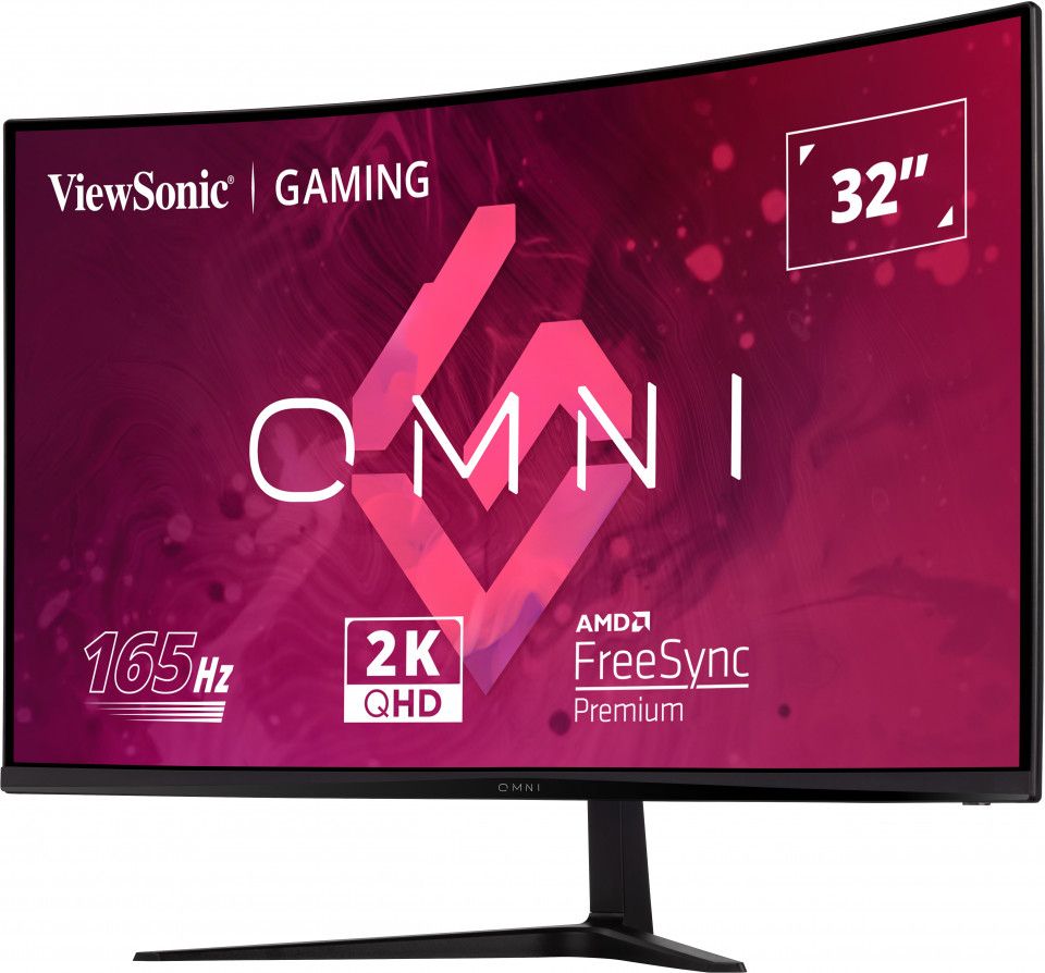 VIEWSONIC VX3218C-2K GAMING MONITOR 31,5 1ms 165Hz VA 2560x1440 2K 250 HDMI DP 16:9 80M:1 16.7M HOPARLOR 3 KENAR CERCEVESIZ 1500 #3