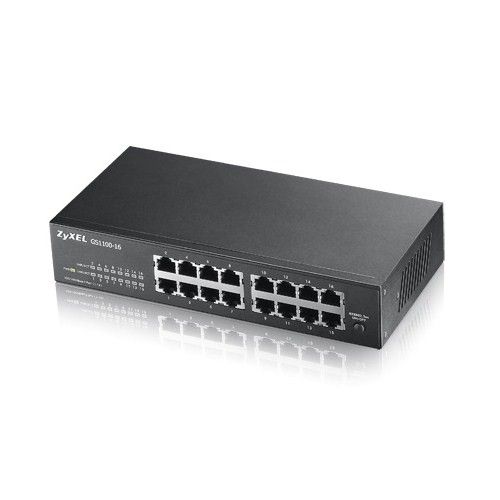 ZYXEL GS1100-16 16 PORT 10/100/1000 Mbps YÖNETİLEMEZ GIGABIT SWITCH V3 #1