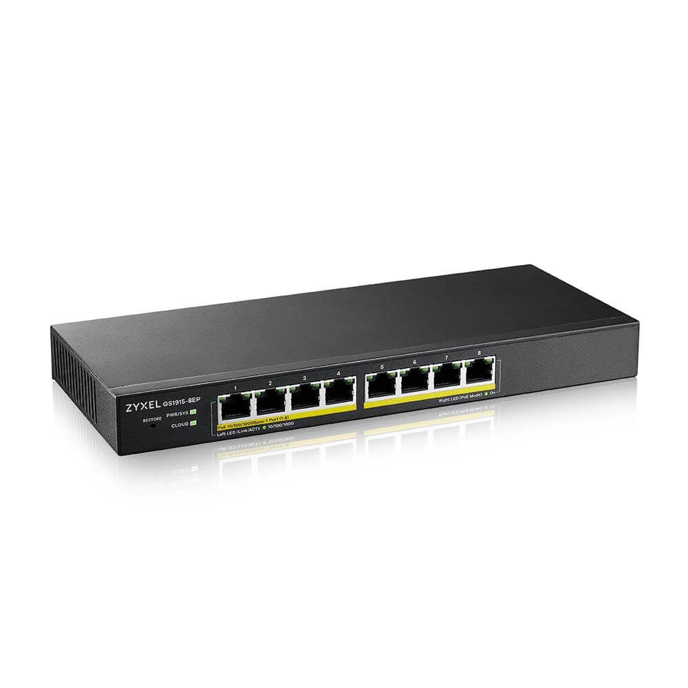 ZYXEL GS1915-8EP 8P 100/1000 SMART YÖNETİLEBİLİR POE HYBRID NEBULAFLEX SWITCH #2