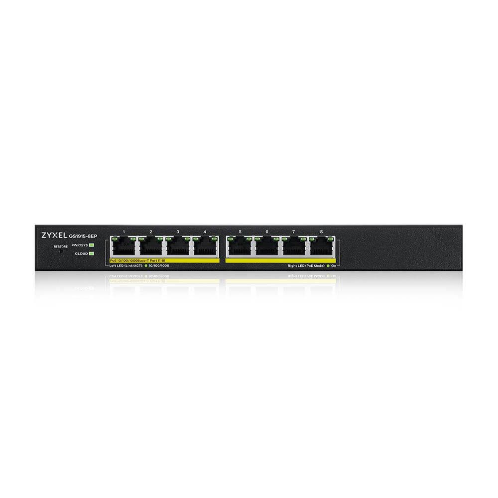 ZYXEL GS1915-8EP 8P 100/1000 SMART YÖNETİLEBİLİR POE HYBRID NEBULAFLEX SWITCH #3