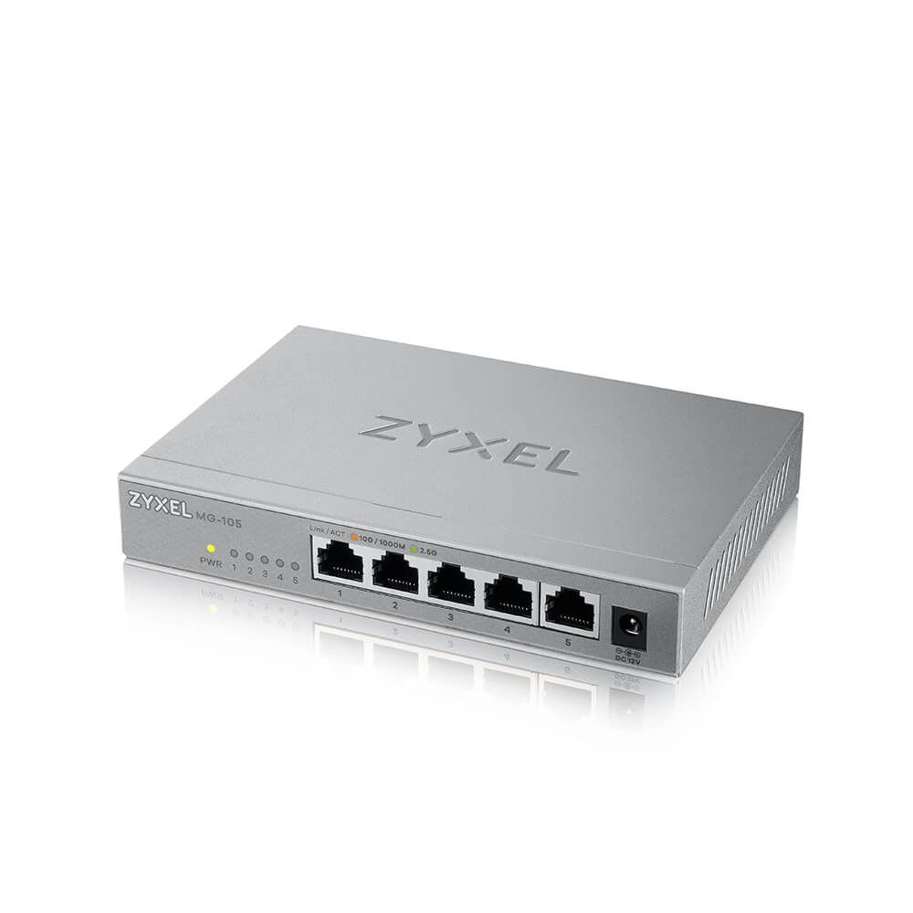ZYXEL MG-105 5 PORT 10/100/1000 MBPS YÖNETİLEMEZ 2.5GbE UNMAN SWITCH #4